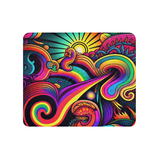 Psychedelic Sunset Sherpa Blanket